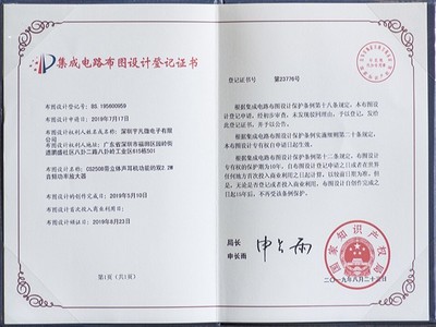 集成電路設(shè)計(jì)榮譽(yù)證書