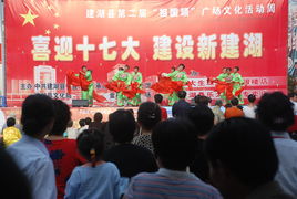 喜迎十七大，建設新建湖——縣文化館廣場文化活動助力文化藝術(shù)交流